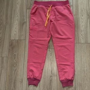 Figs Zamora Joggers scrub pants size M neon pink